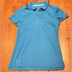 NWT Nike Golf Women's Dri-Fit Blue Polo Shirt Size XS